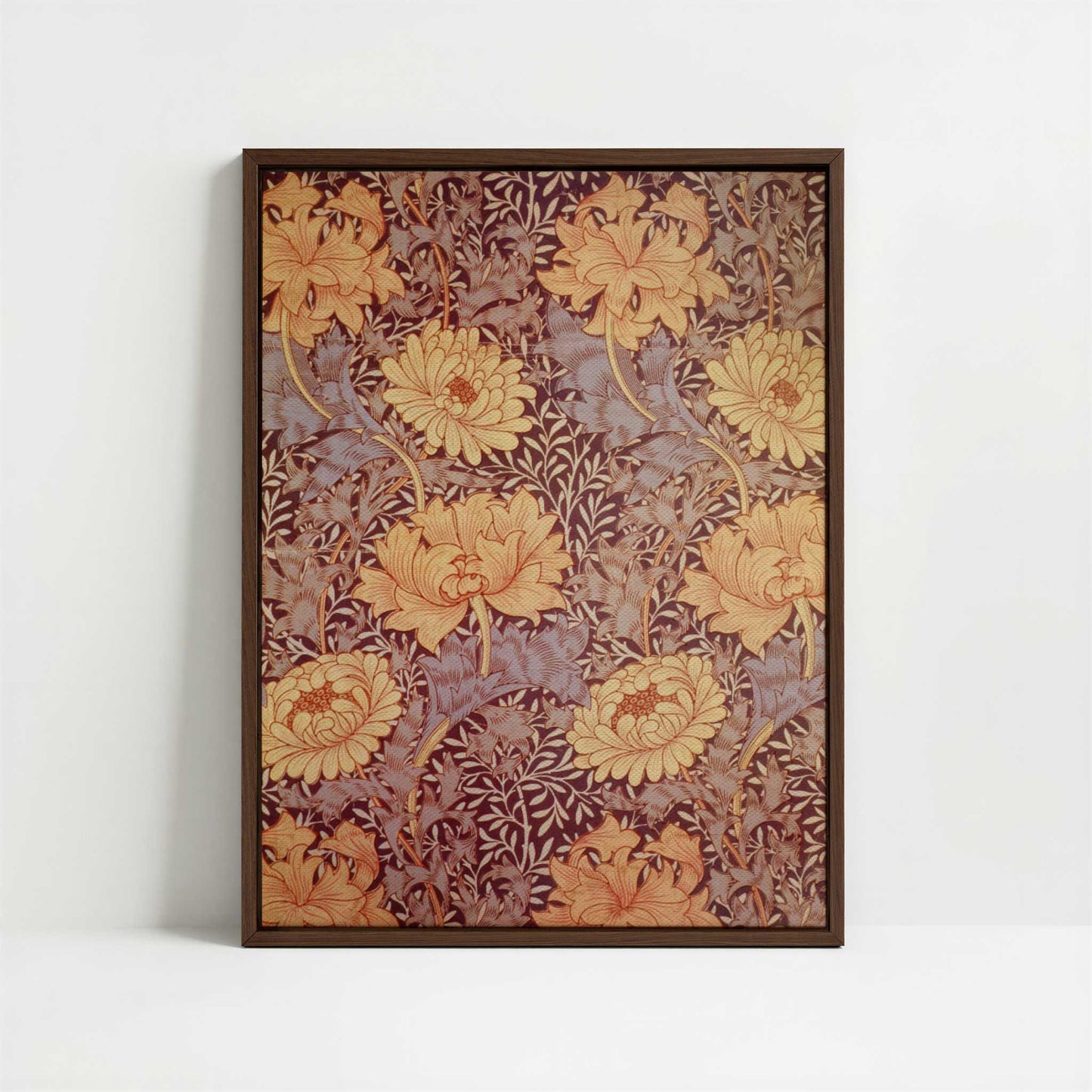 Framed Canvas - Framed canvas in dark wood color frame