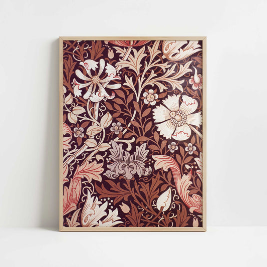 Compton (1896) by William Morris – Art Print - Art print in oak frame