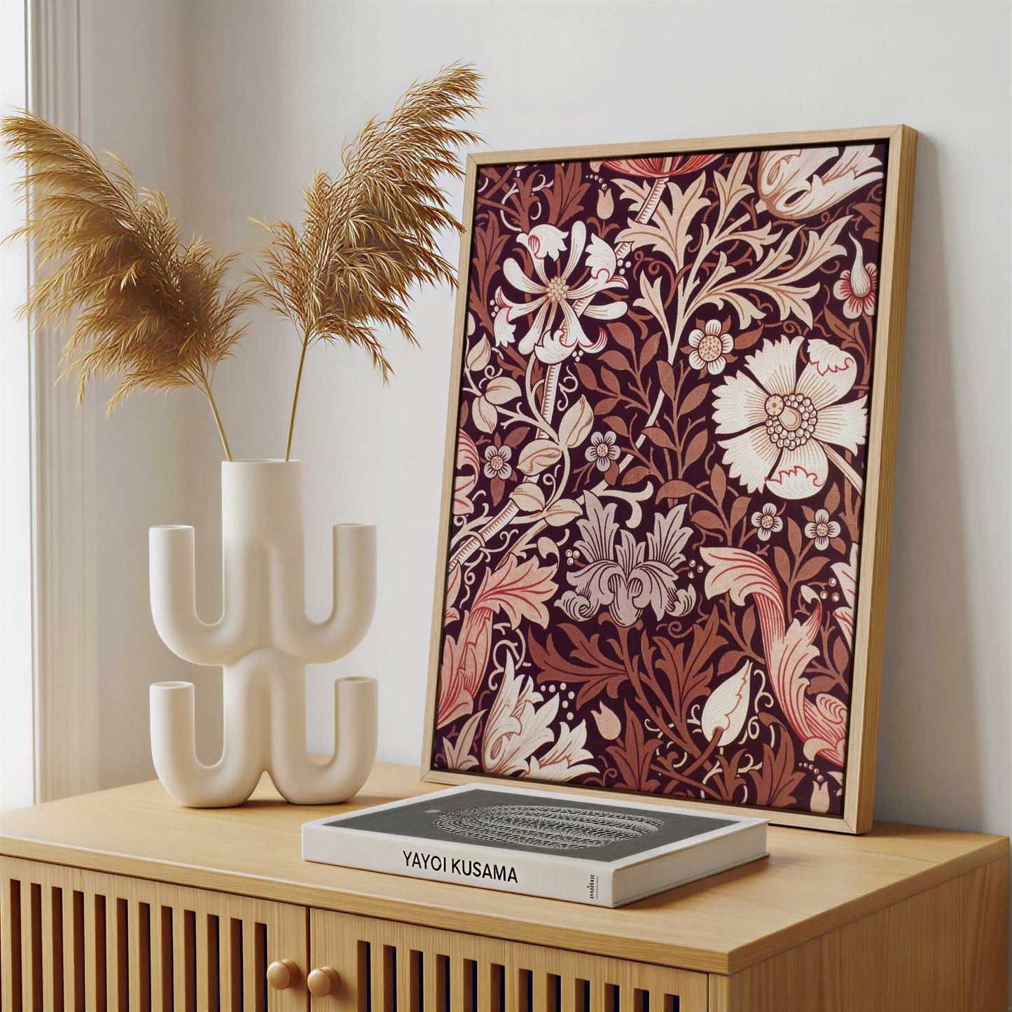 Framed Canvas - Framed canvas in a stylish interior setting