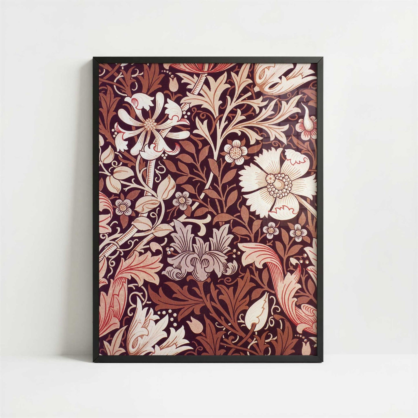 Compton (1896) by William Morris – Art Print - Art print in black frame