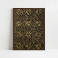 Framed Canvas - Framed canvas in dark wood color frame