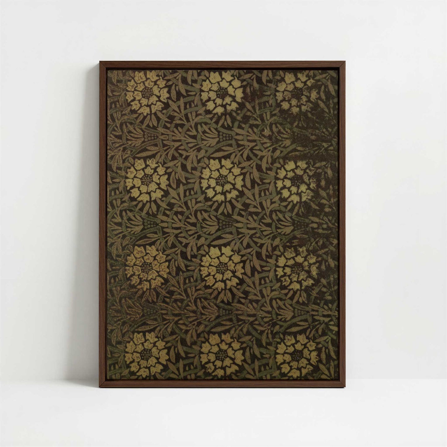 Framed Canvas - Framed canvas in dark wood color frame