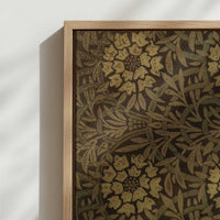 Framed Canvas - Close-up detail and texture of the framed canvas