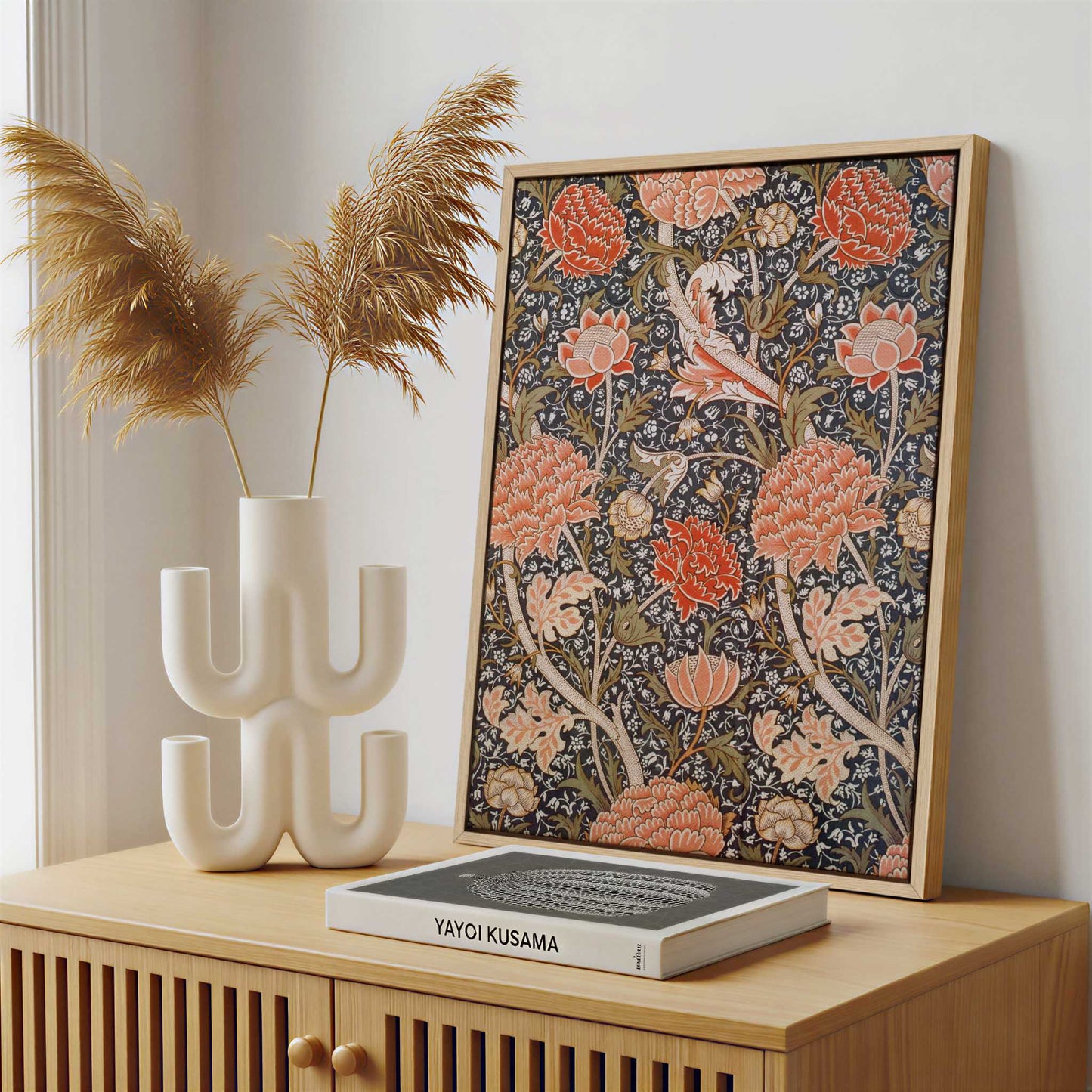 Framed Canvas - Framed canvas in a stylish interior setting