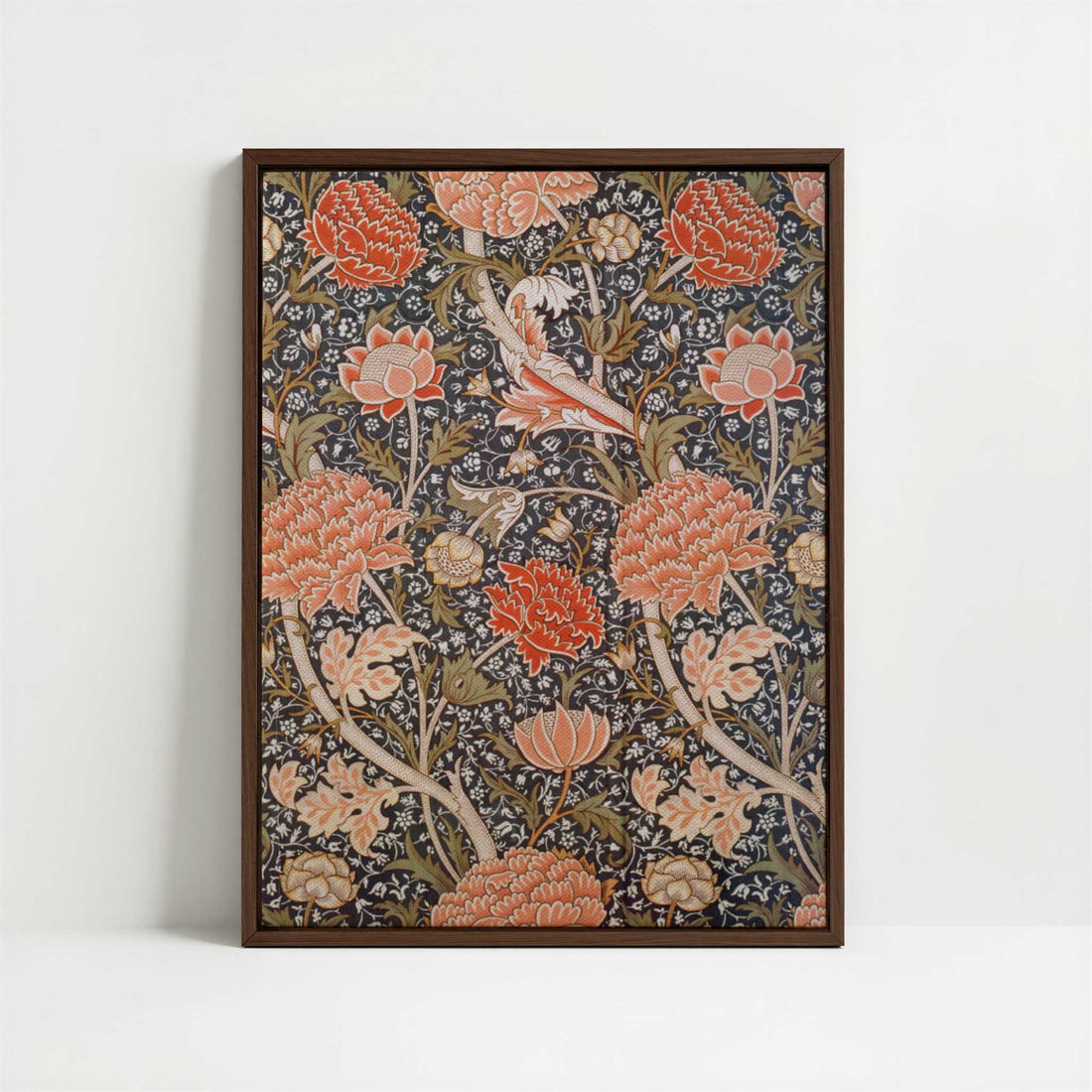 Framed Canvas - Framed canvas in dark wood color frame