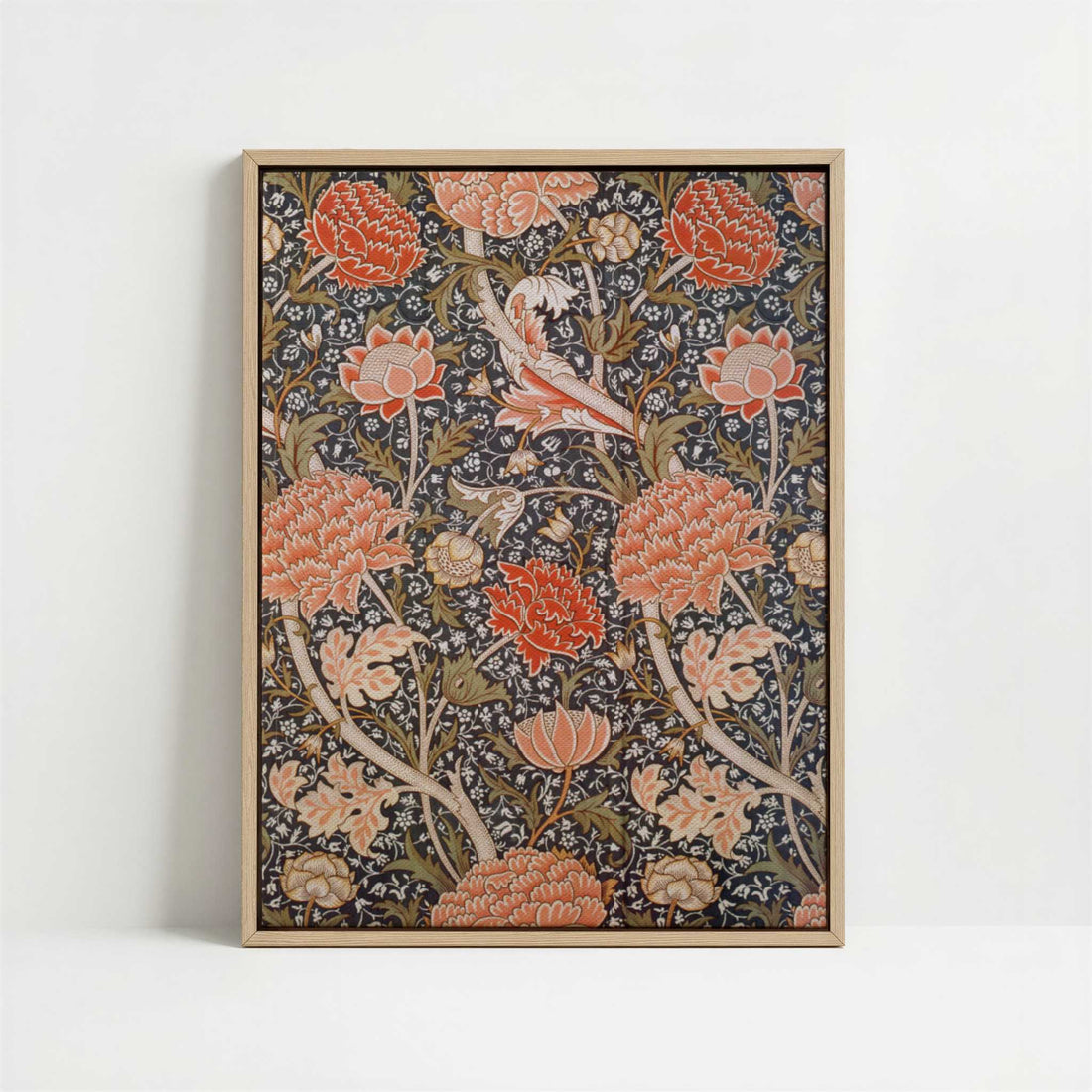Framed Canvas - Framed canvas in oak color frame