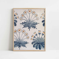 Daisy Tile Design (1870s) by William Morris – Art Print - Art print in oak frame