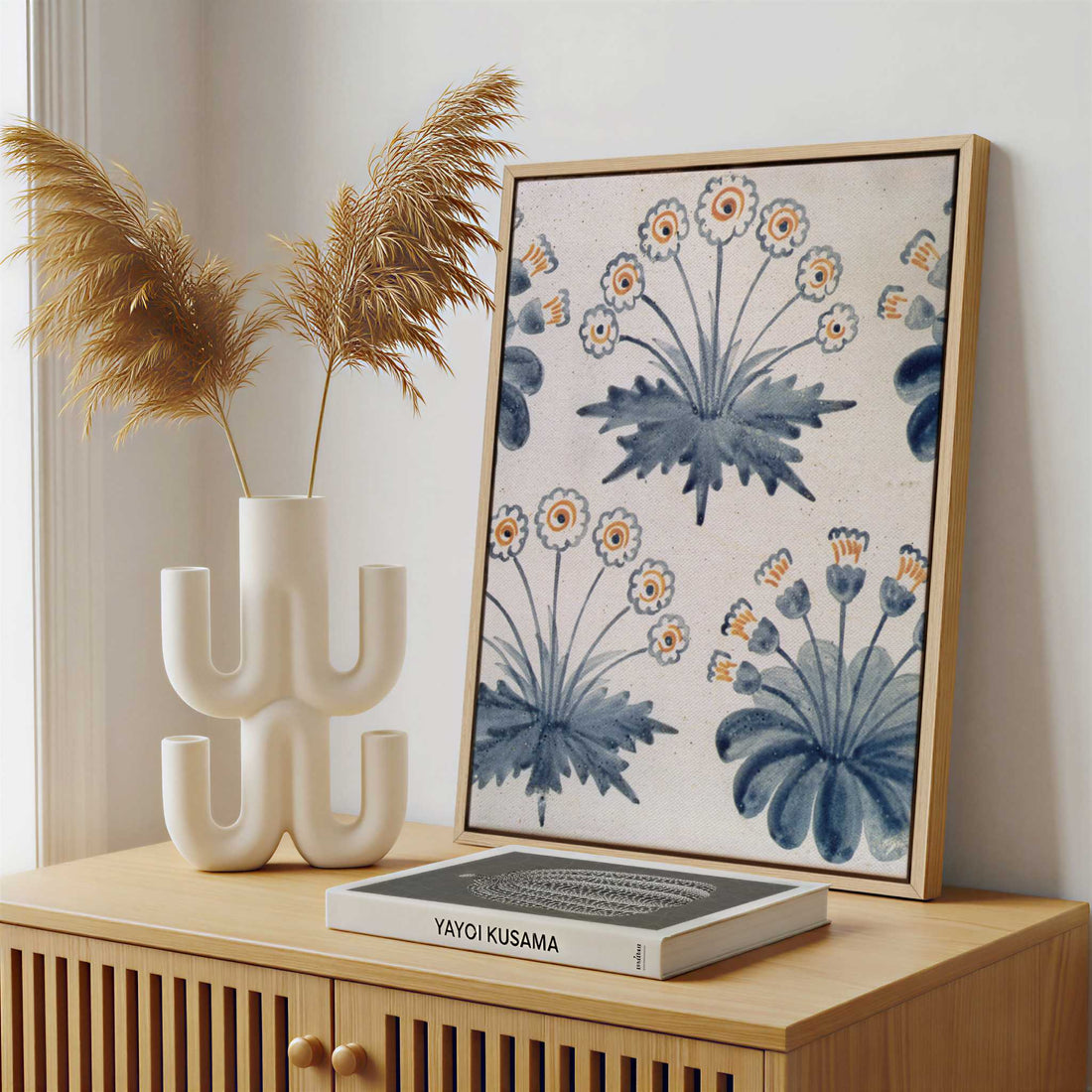 Framed Canvas - Framed canvas in a stylish interior setting