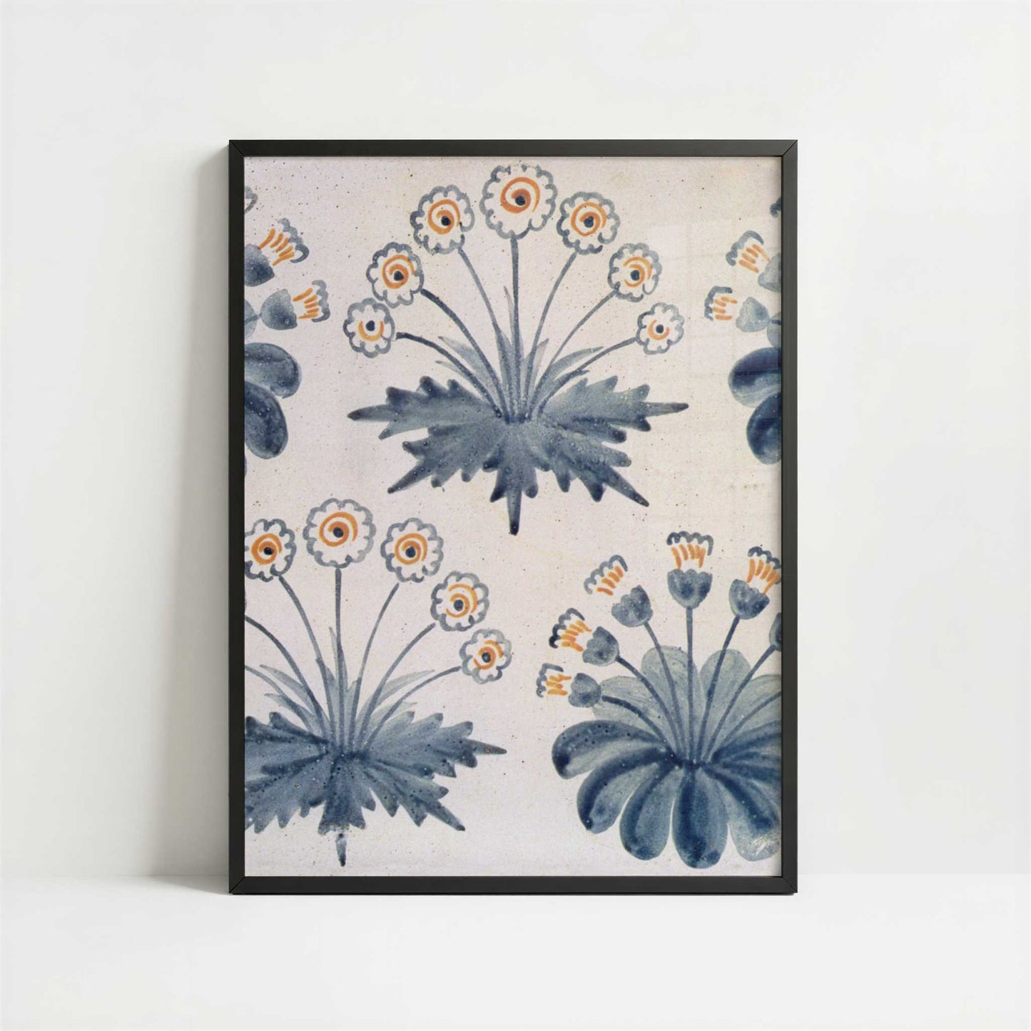 Daisy Tile Design (1870s) by William Morris – Art Print - Art print in black frame