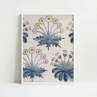 Daisy Tile Design (1870s) by William Morris – Art Print - Art print in white frame