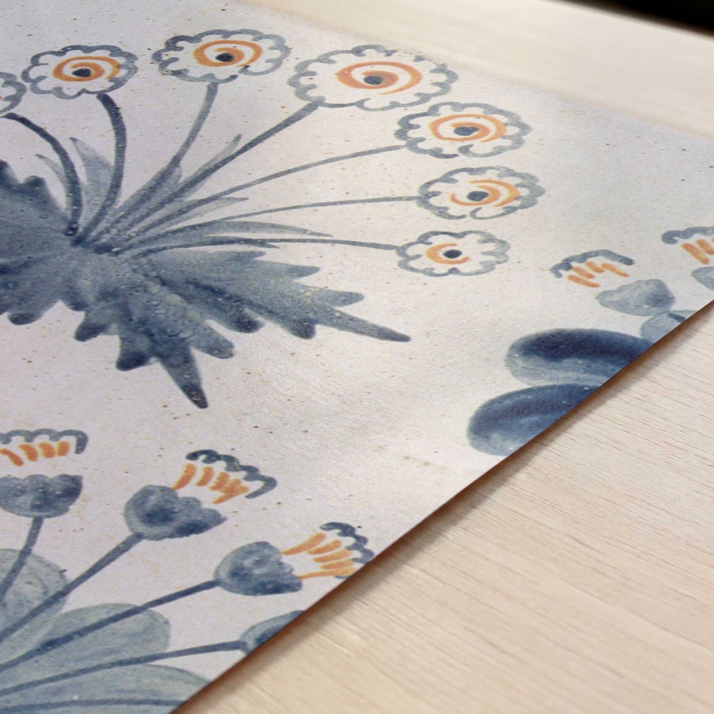 Daisy Tile Design (1870s) by William Morris – Art Print - Close-up detail of the art print