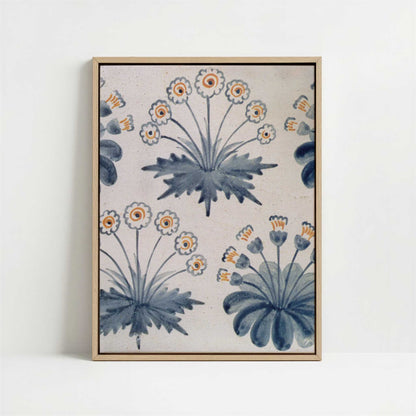 Framed Canvas - Framed canvas in oak color frame
