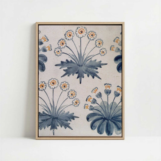 Framed Canvas - Framed canvas in oak color frame