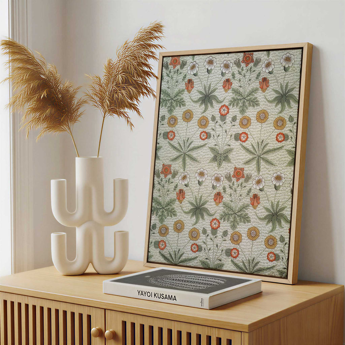 Framed Canvas - Framed canvas in a stylish interior setting