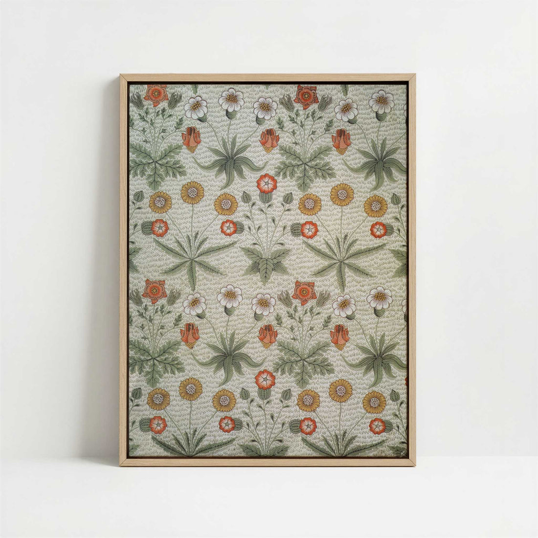Framed Canvas - Framed canvas in oak color frame