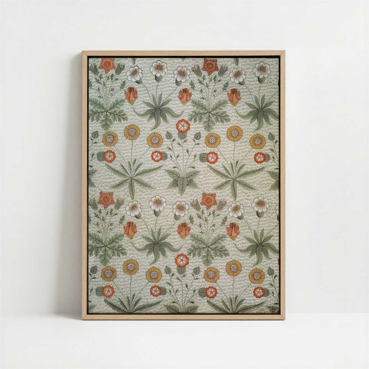 Framed Canvas - Framed canvas in oak color frame