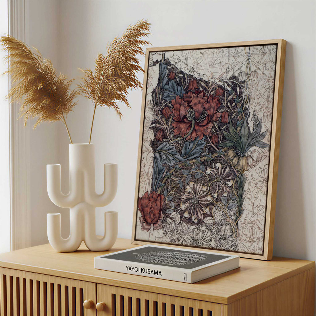 Framed Canvas - Framed canvas in a stylish interior setting