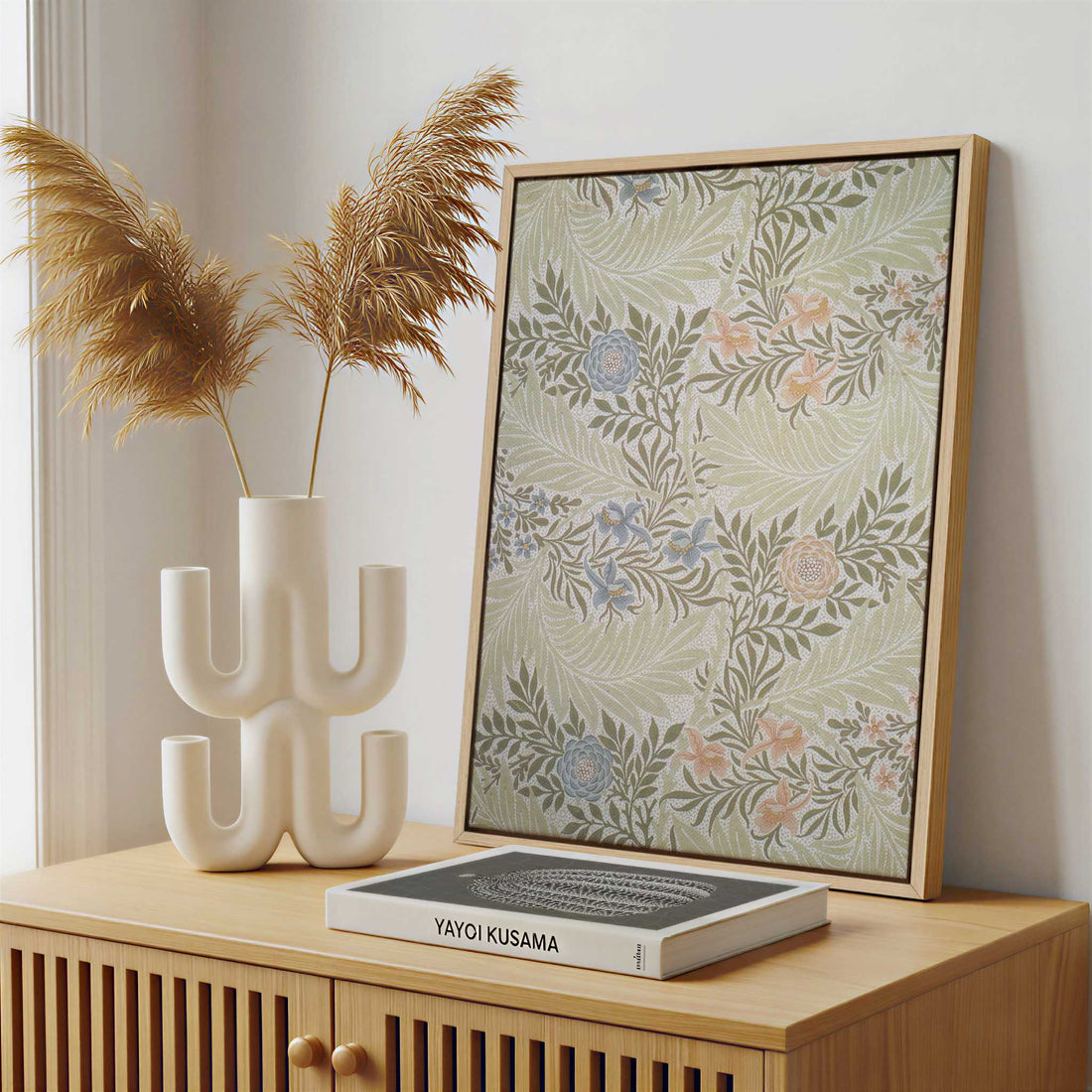 Framed Canvas - Framed canvas in a stylish interior setting