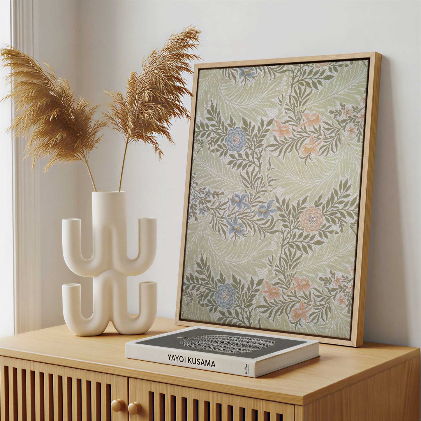 Framed Canvas - Framed canvas in a stylish interior setting