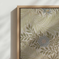 Framed Canvas - Close-up detail and texture of the framed canvas