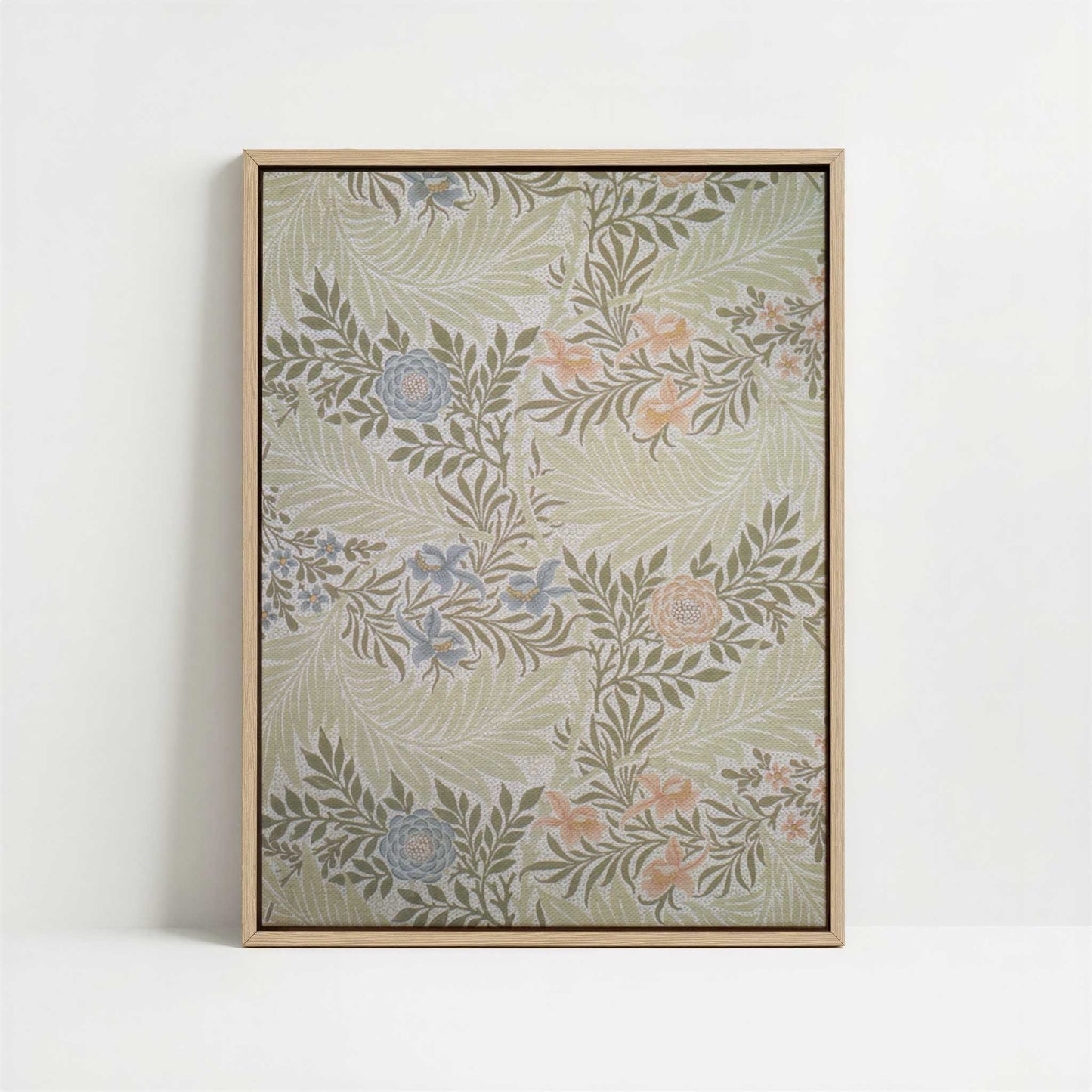 Framed Canvas - Framed canvas in oak color frame
