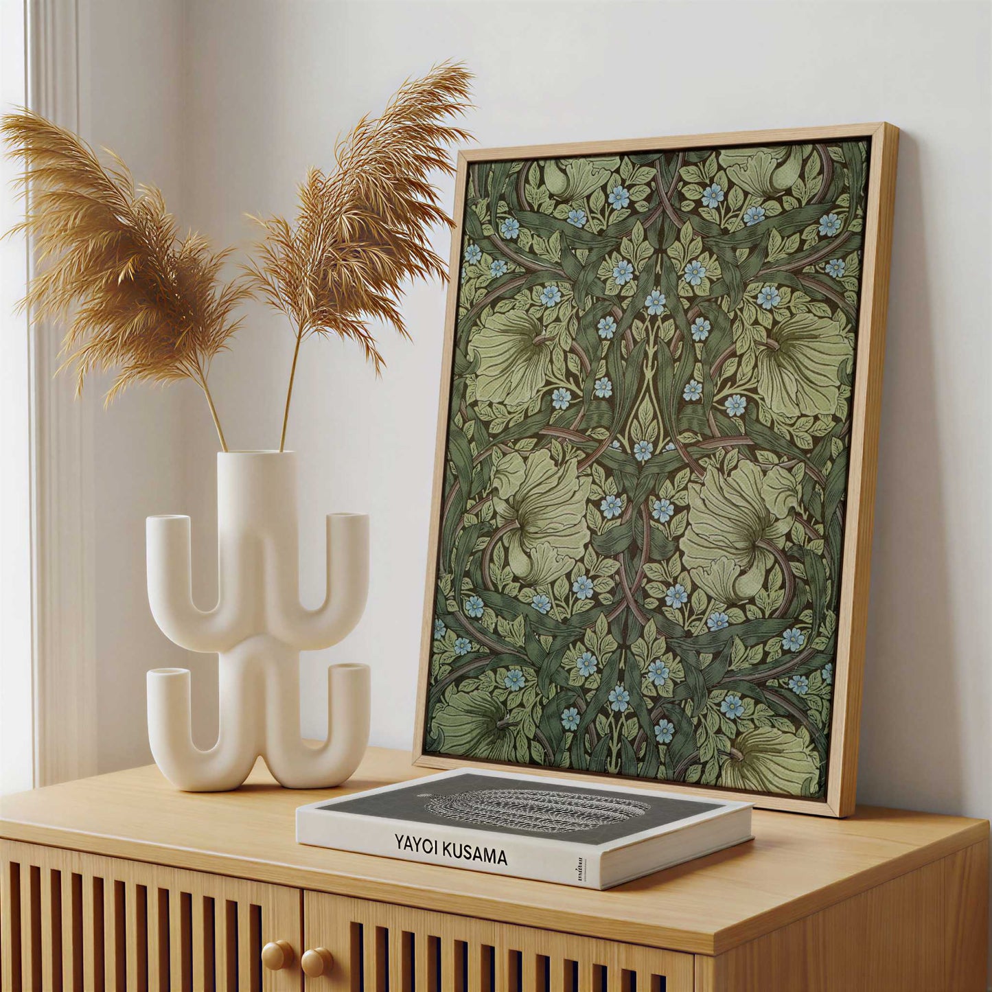 Framed Canvas - Framed canvas in a stylish interior setting