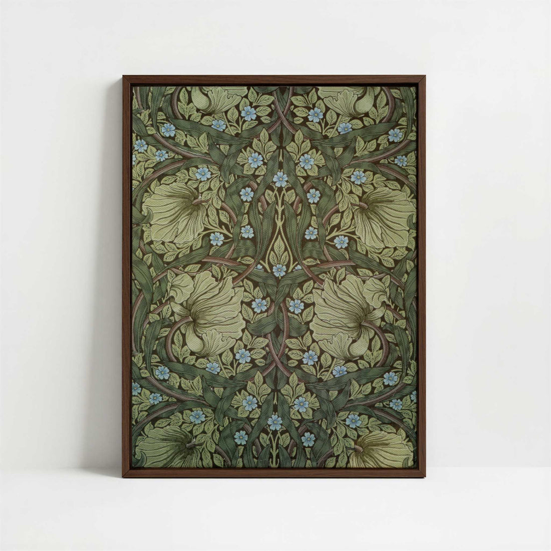 Framed Canvas - Framed canvas in dark wood color frame