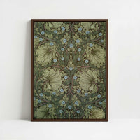 Framed Canvas - Framed canvas in dark wood color frame