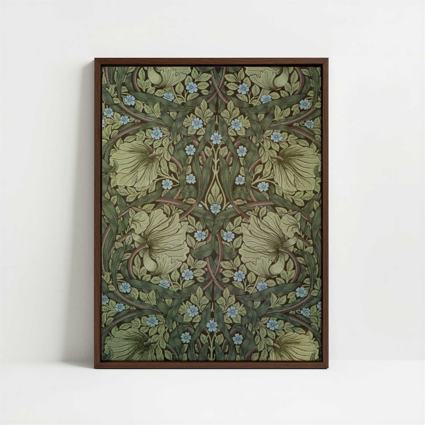 Framed Canvas - Framed canvas in dark wood color frame