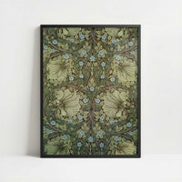 Design for Pimpernel Wallpaper (1876) by William Morris – Art Print - Art print in black frame
