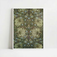 Design for Pimpernel Wallpaper (1876) by William Morris – Art Print - Art print in white frame