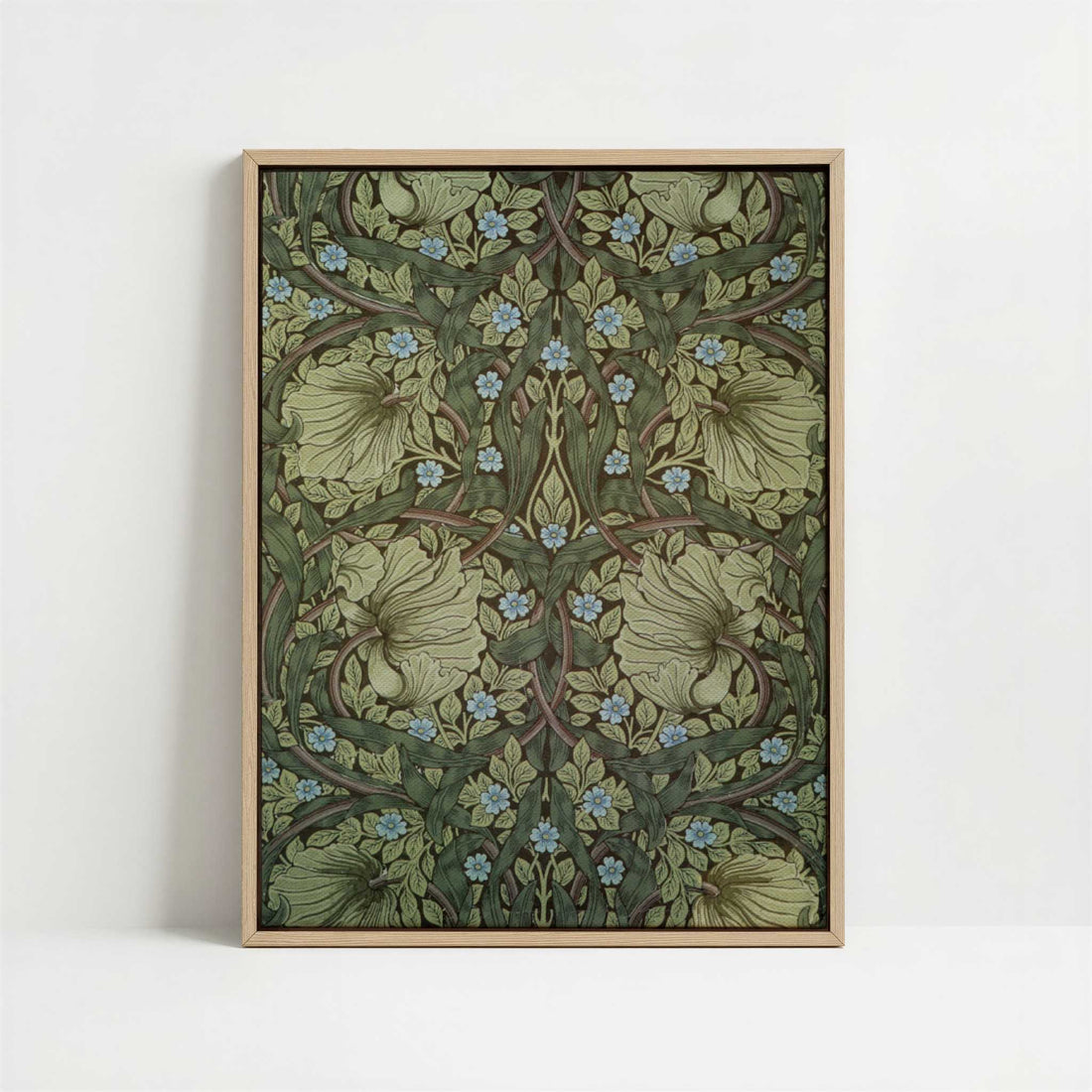 Framed Canvas - Framed canvas in oak color frame