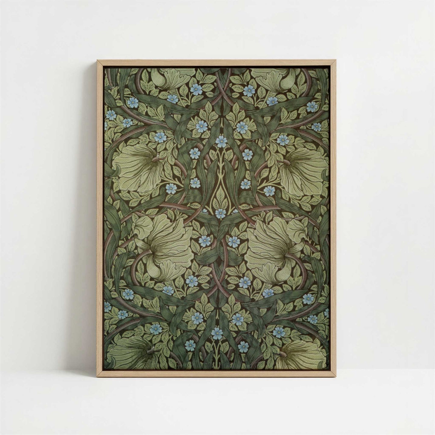 Framed Canvas - Framed canvas in oak color frame