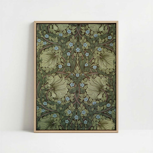 Framed Canvas - Framed canvas in oak color frame