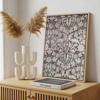 Framed Canvas - Framed canvas in a stylish interior setting
