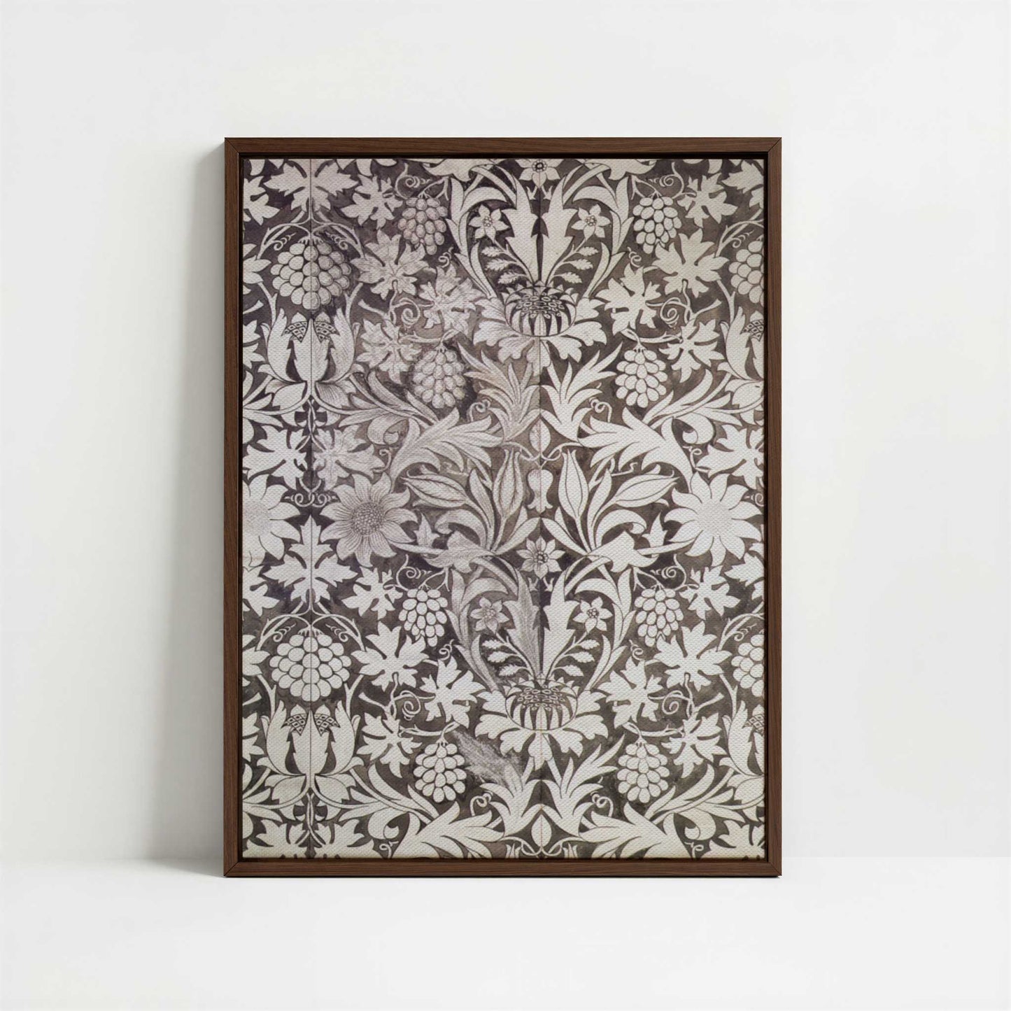 Framed Canvas - Framed canvas in dark wood color frame