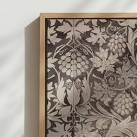 Framed Canvas - Close-up detail and texture of the framed canvas