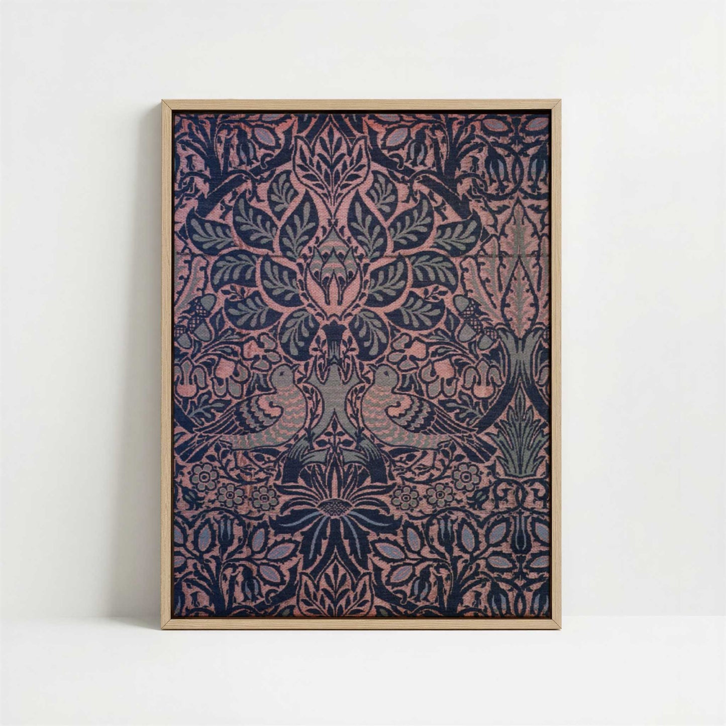 Framed Canvas - Framed canvas in oak color frame