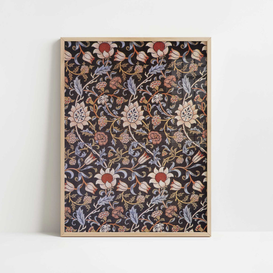 Evenlode (1883) by William Morris – Art Print - Art print in oak frame