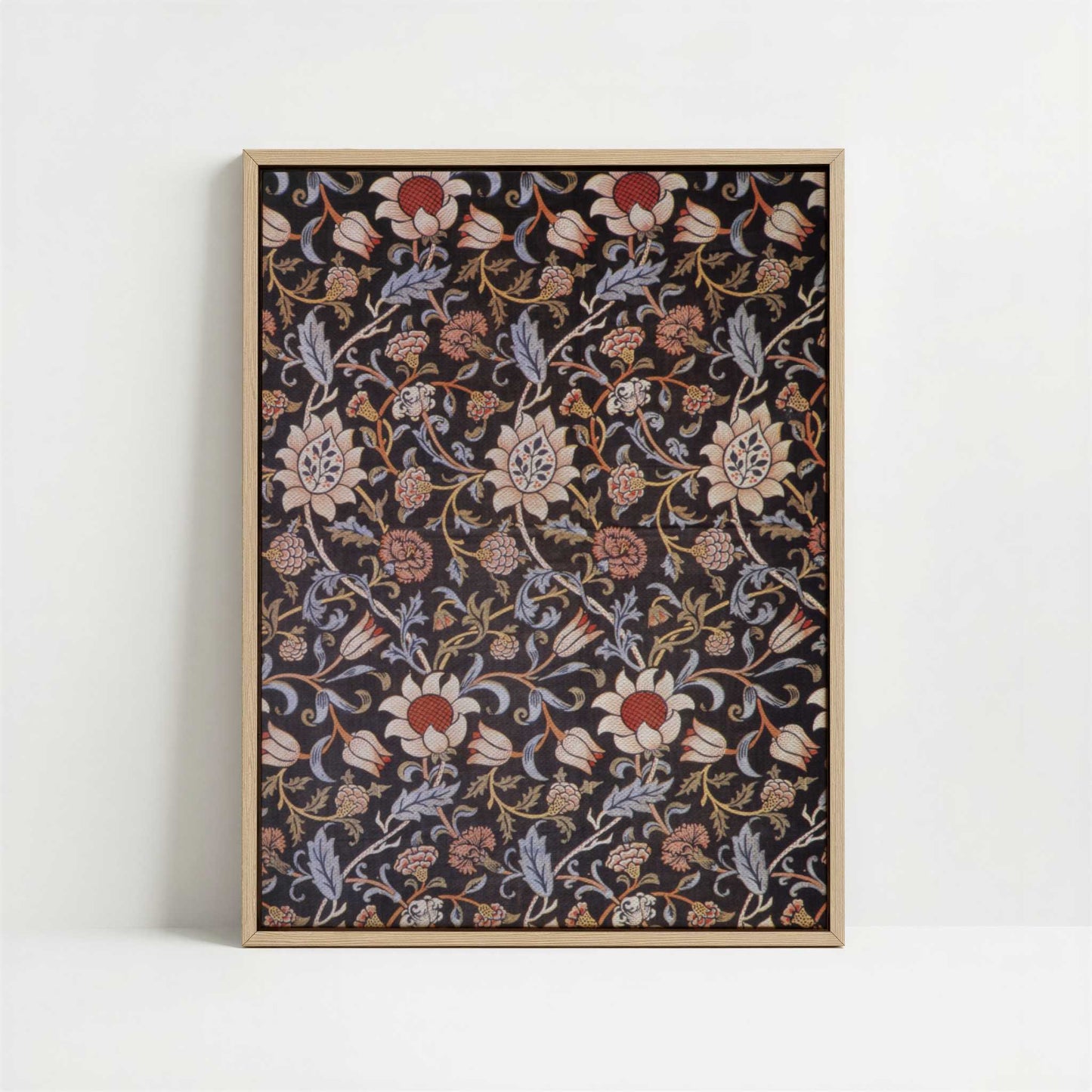 Framed Canvas - Framed canvas in oak color frame