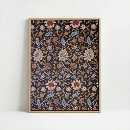 Framed Canvas - Framed canvas in oak color frame