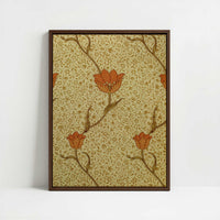 Framed Canvas - Framed canvas in dark wood color frame