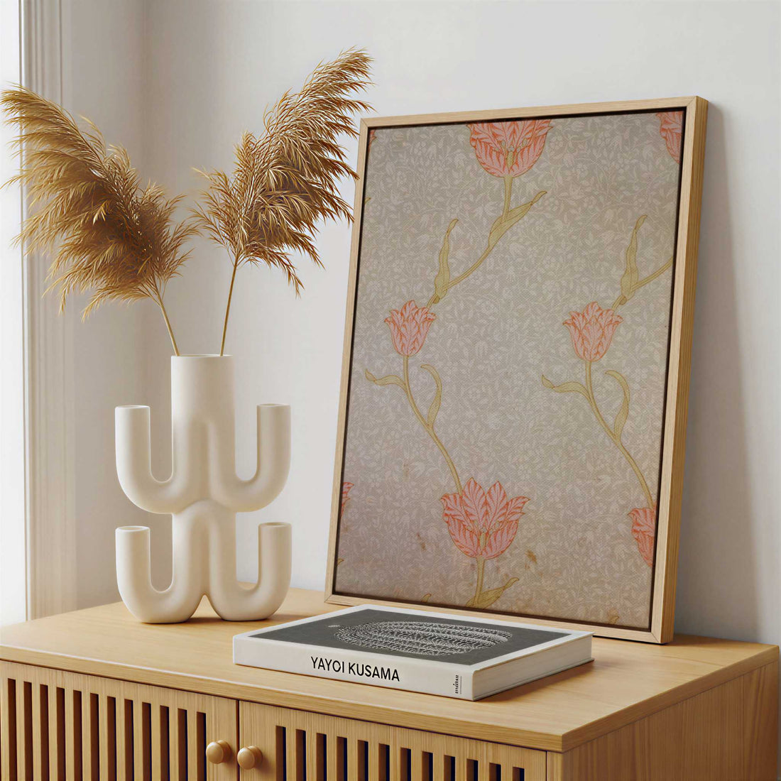 Framed Canvas - Framed canvas in a stylish interior setting