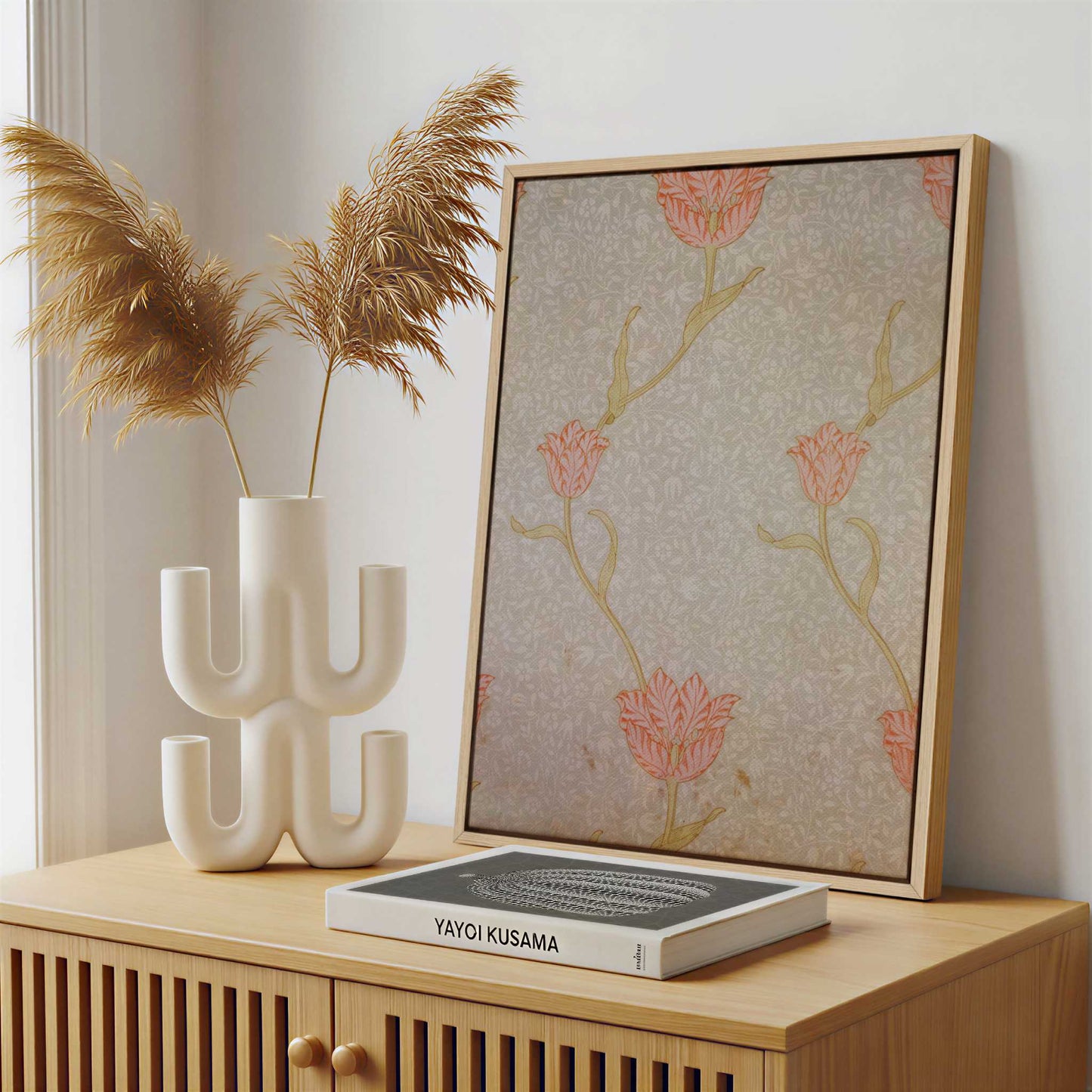Framed Canvas - Framed canvas in a stylish interior setting