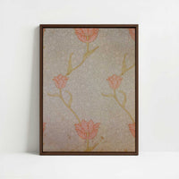 Framed Canvas - Framed canvas in dark wood color frame