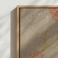 Framed Canvas - Close-up detail and texture of the framed canvas