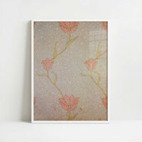 Garden Tulip Wallpaper-2 (1885) by William Morris – Art Print - Art print in white frame