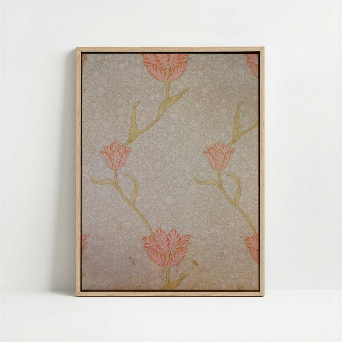 Framed Canvas - Framed canvas in oak color frame