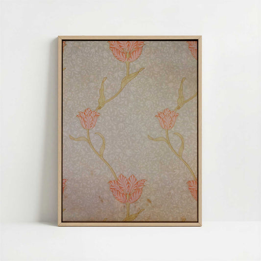 Framed Canvas - Framed canvas in oak color frame