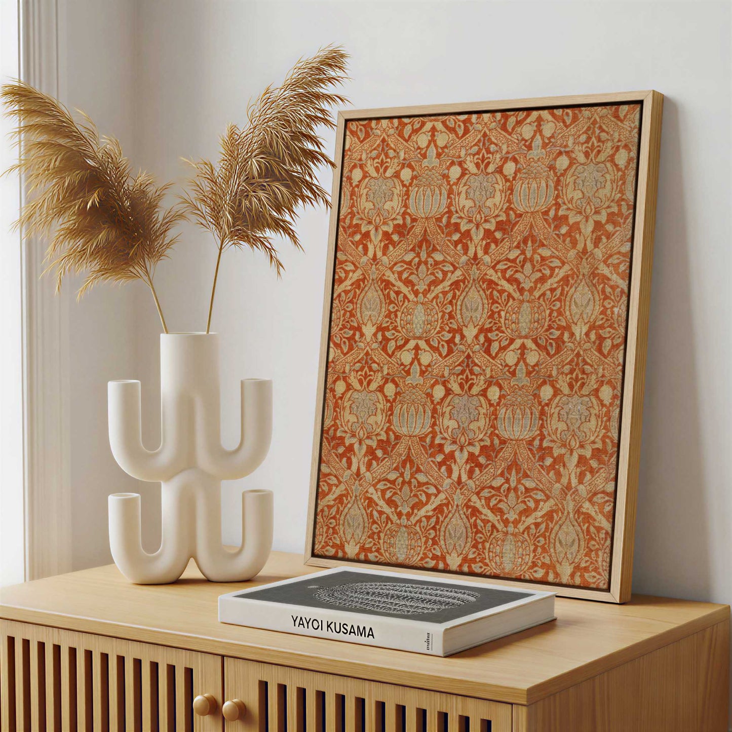 Framed Canvas - Framed canvas in a stylish interior setting
